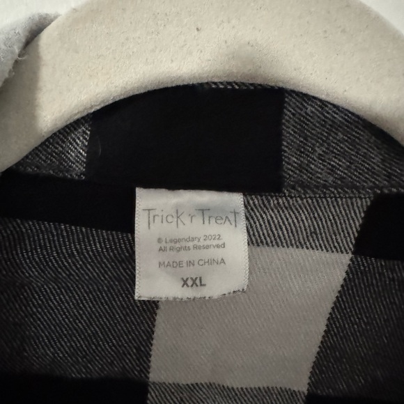 Black and White Trick-or-Treat Crop Long Sleeve - Picture 6 of 7